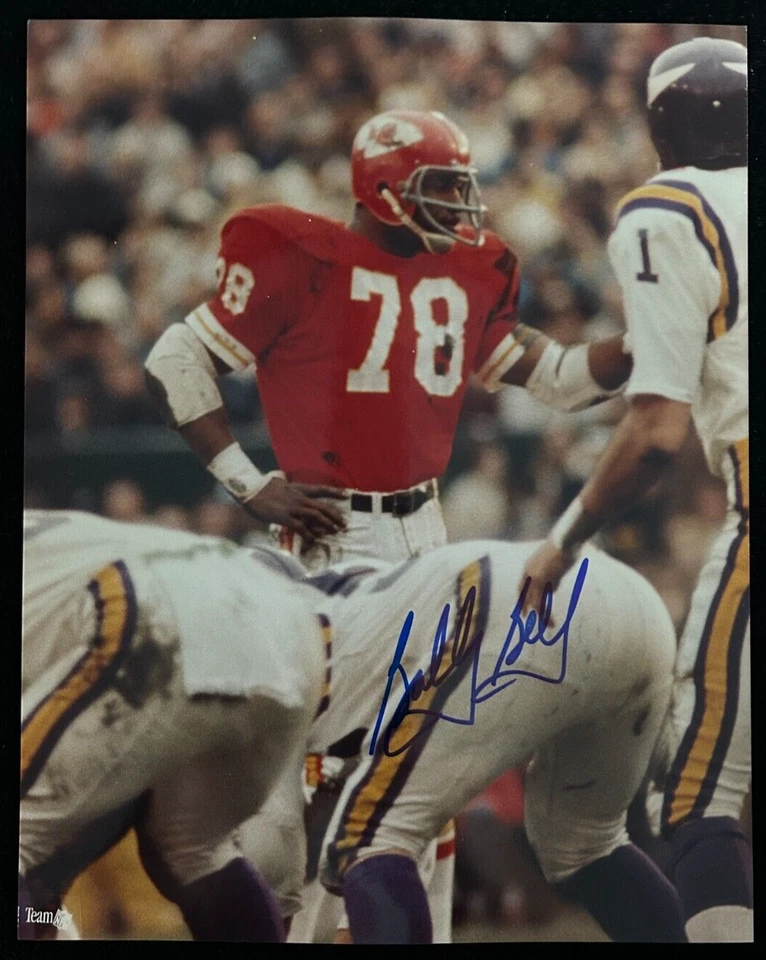 Foto autografiada firmada por Bobby Bell - Kansas City Chiefs - Certificado de autenticidad Foto 1 de 1