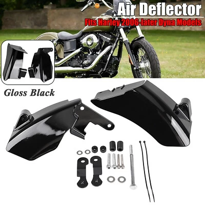 Mid Frame Air Deflector Heat Shield Cover For Harley Dyna Wide Glide FXDWG 06-UP Foto 1 de 4