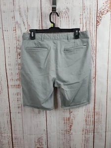 Bullhead Denim Co Pantalones Cortos Hombres 32 Gris Ajustado Estilo Chino Cordón Algodón Informal - Imagen 1 de 10