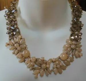 Collana J CREW Cluster Prong-set strass/cristallo dichiarazione CAB nuova senza etichette - Foto 1 di 6