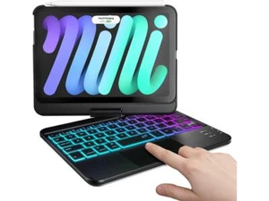 Wireless Keyboard Case for iPad Mini 7 Mini 6 8.3 inch with Trackpad Backlits - Picture 1 of 10