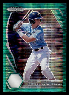 2021 Panini Prizm Draft Picks Prizms Green Pulsar #28 Carson Williams - Image 1 of 2
