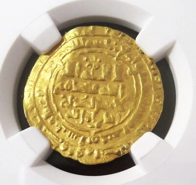 Islámico (AH465-485) Gran Seljuqs Oro Fino Dinar NGC Unc. Detalles - Imagen 1 de 4