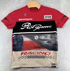 Camiseta Post Juego Roja Negra Manga Corta Gráfica Carreras de Coches DEFECTO LEER - Imagen 1 de 7