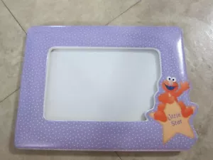 Elmo "Little Star" lila & weiß gepunktet 4x6 Rahmen - Bild 1 von 3