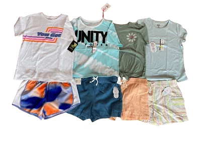 NEW Lot 8 pcs big GIRL size XXL 18 summer clothes shorts t-shirt LOT #1 - Image 1 of 4