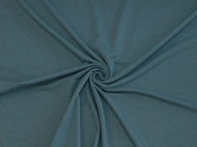 French Terry 100x150cm Petrol, recyclelt, Sommer Sweat, Stoff  nähen, Unistoffe - Bild 1 von 2