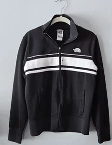 The North Face Jacket Women's Size L Black White Full Zip Track Performance - Picture 1 of 13