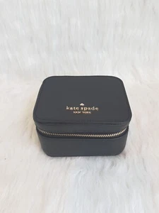 Kate Spade New York Staci Travel Jewelry Box - Black Leather - Picture 1 of 13