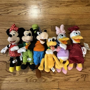 Disney Menge 6 Daisy Duck Minnie Mouse Goofy 14-15 Zoll Plüsch Just Play Toy Factory - Bild 1 von 16