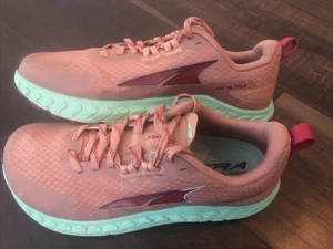 ALTRA Outroad Trail Running Shoes Womens Size 8 Salmon Turquoise Athletic - Picture 1 of 13