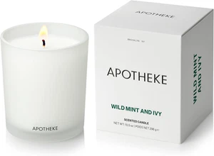 Apotheke Signature Duftkerzen für Zuhause, Wilde Minze & Efeu - 10,5 Oz - Sojawachs - Bild 1 von 12