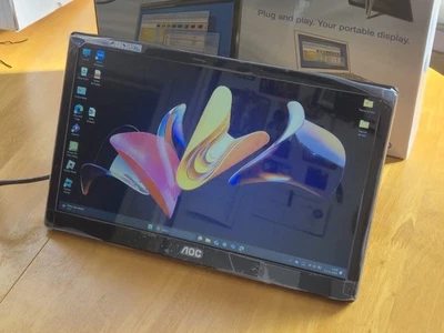 New AOC Portable Monitor E1659FWU 15.6” USB 3.0 LED (156LM00005) With carry Bag  - Image 1 of 4