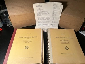 Vintage Visierreduzierungstabellen für Flugsicherung 50er Jahre Band 1, 2 Kneipe 249 - Bild 1 von 11