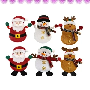  6PCS Christmas Cutter and Fork Bag Kitchen Cutlery Tableware Holders Pockets - Picture 1 of 11
