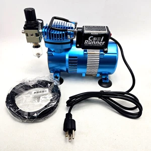 Compresseur d'air Master Airbrush Cool Runner II + tuyau simple piston longue durée TC-320 - Photo 1/18