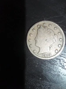 1912 Liberty Head V Nickel ~ VF VERY FINE/US Coin price will go up w/certified - Picture 1 of 2