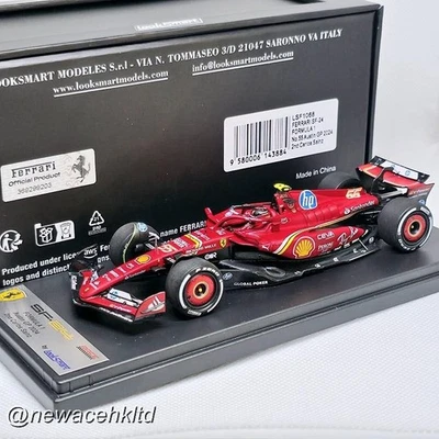 Ferrari SF-24 Austin GP 2024 Carlos Sainz 2nd Place Looksmart 1/43 #LSF1068 - Image 1 of 2