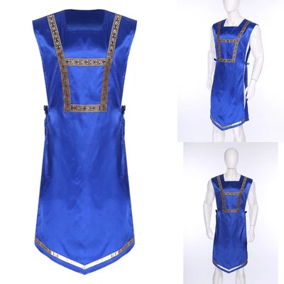 Men Worship Praise Dance Tunic Overlay Cover Ups Lyrical Praise Tank Top Shirt  - Image 1 of 4