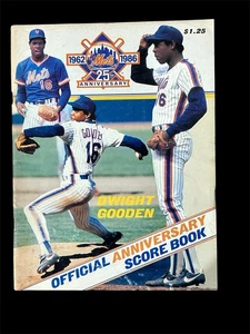 1986 NY Mets 25th Anniversary Official Score Book Vol 25 No 2 UNSCORED - MINT - Picture 1 of 2