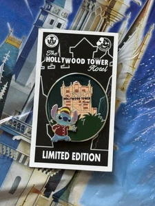Disney Stitch Hollywood Studios Tower Of Terror Passholder Pin LE 2500 AS IS - Picture 1 of 2