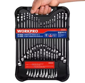 Juego de llaves combinadas SAE y métricas de 32 piezas con llaves rechonchas - Imagen 1 de 7