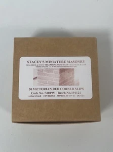 Stacey's Miniature Masonry 50 Victorian Red Corner Slips 1:12th Scale Brand New - Picture 1 of 6