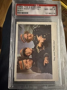 1959 Fleer The 3 Stooges #5 PSA 8 - Picture 1 of 2