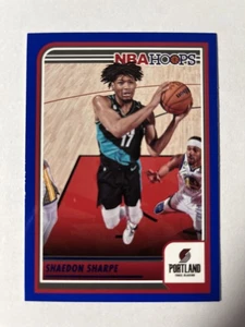 2023-24 Panini Hoops #166 Shaedon Sharpe Blue Border Portland Trail Blazers - Picture 1 of 2