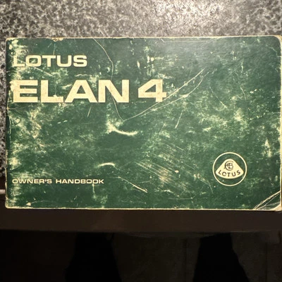 LOTUS ELAN 4 OWNERS HANDBOOK  - Image 1 of 4