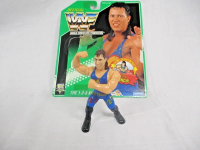 Vintage Hasbro WWF 1-2-3 Kid w/Green Card 1994 Action Figure USED LOOSE - Image 1 of 4
