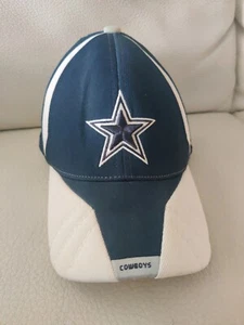Vintage DALLAS COWBOYS HAT Cap youth Reebok fitted stretch Authentic Sideline - Picture 1 of 7