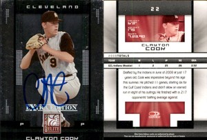 Clayton Cook Signed 2008 Donruss Elite Extra Edition #22 Card