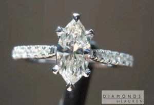 .55ct K Faint Brown VS1 Marquise Diamond R7935 Diamonds by Lauren - Picture 1 of 8