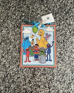 Sesame Street & Friends Tote Bags Big Bird Elmo Cookie Monster Paper 10.5” New - Picture 1 of 11