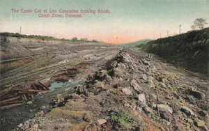 Postkarte Panamakanalschnitt in Las Cascadas Kanalzone Panama NH1 - Bild 1 von 2