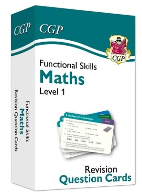 Functional Skills Maths Revision Question Cards - Level 1 Cgp - Image 1 of 4