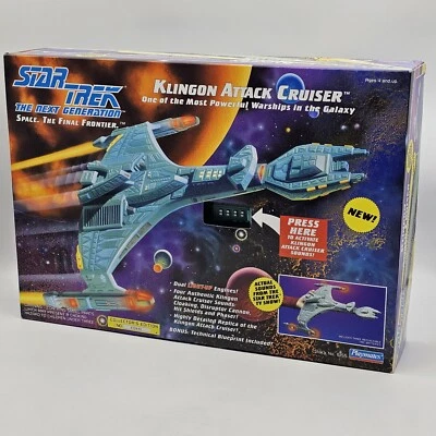 Star Trek The Next Generation Klingon Attack Cruiser Vintage Playmates Sellado Foto 1 de 4