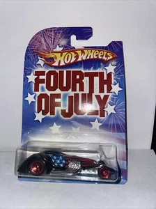 2008 Hot Wheels Fourth of July HAMMERED COUPE Black w/Red SHIPS NOW!!! - Picture 1 of 2