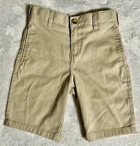 French Toast Youth Boys Performance Uniform Shorts Khaki Sz 8 W24” X 7”L(133.F) - Picture 1 of 6