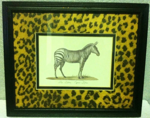 Zebra African Safari Decor - Das Zebra Equus Zebra - Leopard Print Matting Cover