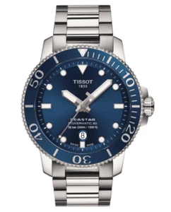 Tissot Seastar 1000 Powermatic 80 Blue Dial Stainless Steel Watch T1204071104103 - Picture 1 of 4