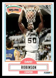 Fleer David Robinson #172 1990 San Antonio Spurs - Imagen 1 de 2