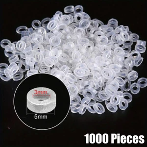 700/1000PCS Baits Rubber Rings Worm Bait Clips Fishing Tied Bands with Granular - Picture 1 of 16