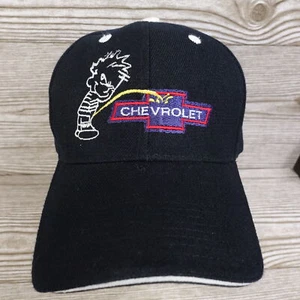 CAPPELLO BERRETTO DA BASEBALL CALVIN PEEING ON CHEVY CHEVROLET ANTI-CHEVY STRAPBACK - Foto 1 di 8