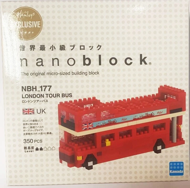 Kawada NanoBlock NBH-177 Hmaleys Toy Exclusive London Tour Bus 350Pcs (FREE SHIP - Image 1 of 1