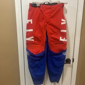 FLY Racing Pants Motocross Adult 30 F-16 Adjustable Waist Red/White/Blue - Picture 1 of 7