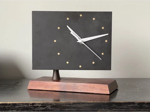 Rare Mid Century Desk Clock By Harpswell House Cover
