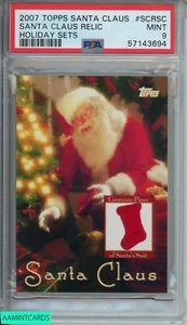 Conjuntos de vacaciones de Santa Claus 2007 Topps reliquia de Santa Claus #SCRSC PSA 9 como nuevos - Imagen 1 de 3