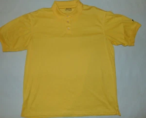 Slazenger Mens Short Sleeve Yellow Polo Shirt Golf Golfing Dress Size XL X-Large - Picture 1 of 5